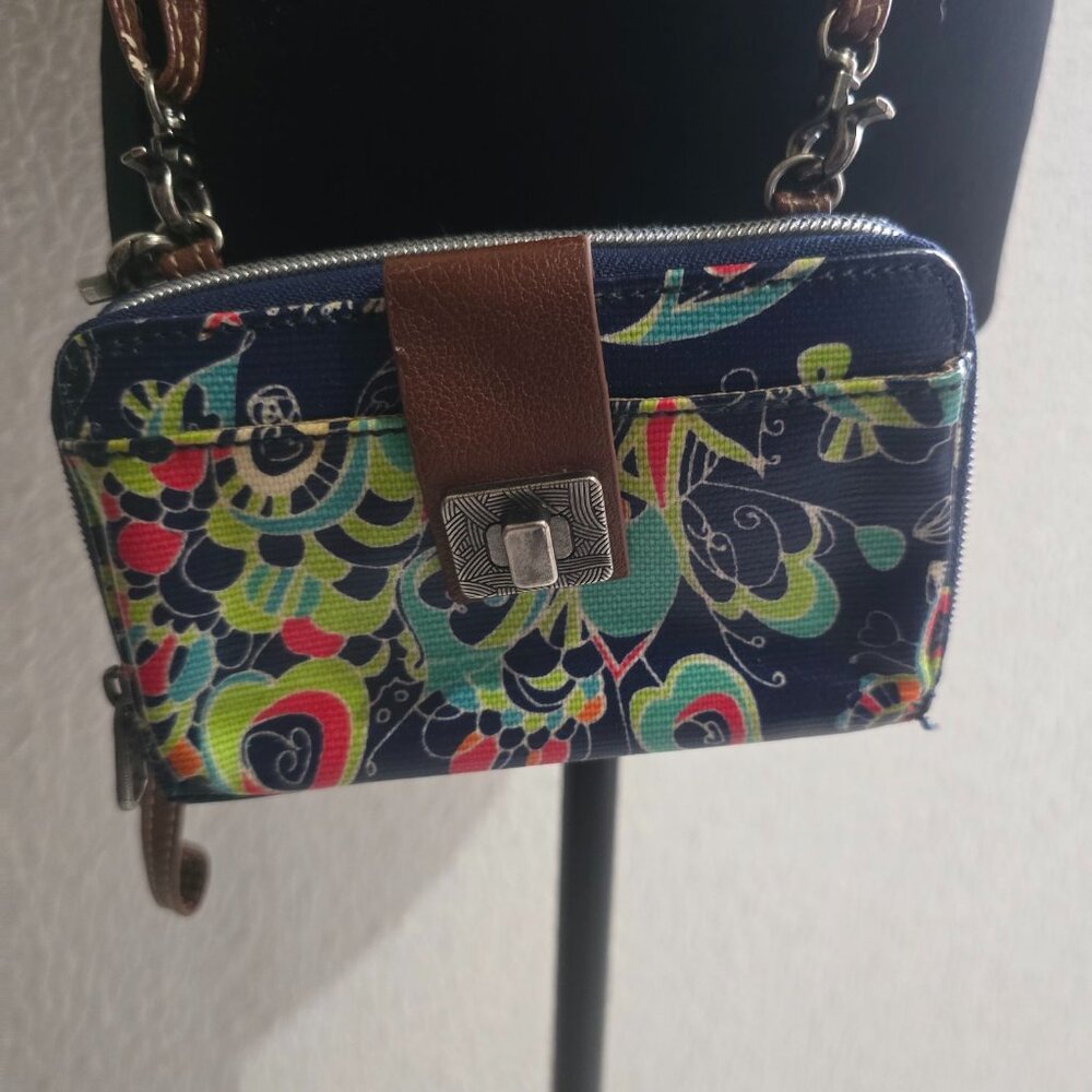 Vera Bradley Multicolor‎ Women's Crossbody Wallet Purse Colorful Pattern